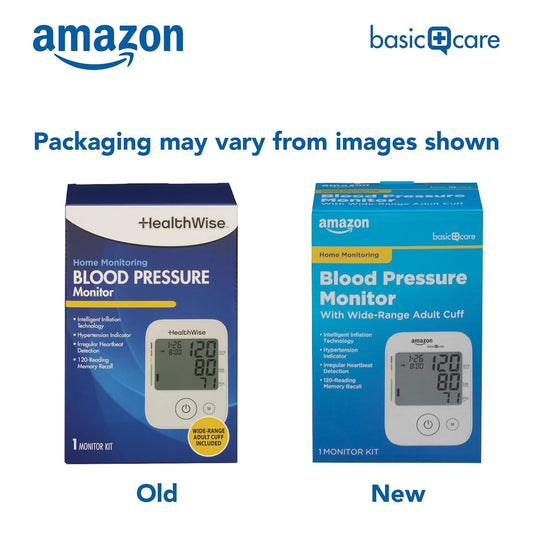 Blood Pressure Monitor, Wide Range Arm Cuff with Intelligent Inflation Technology, Large