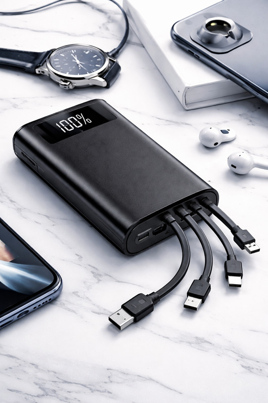 Power Bank With Multiple Wires